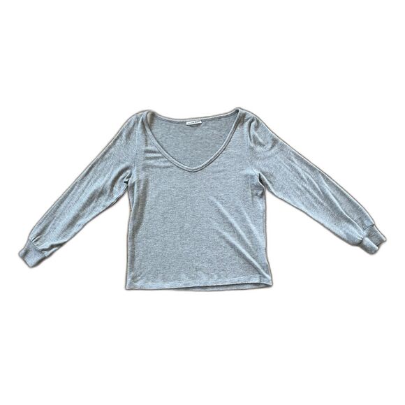 REFORMATION Jeans Gray Long Sleeve Pullover Sweater Top   Women's Size Small - Picture 3 of 9